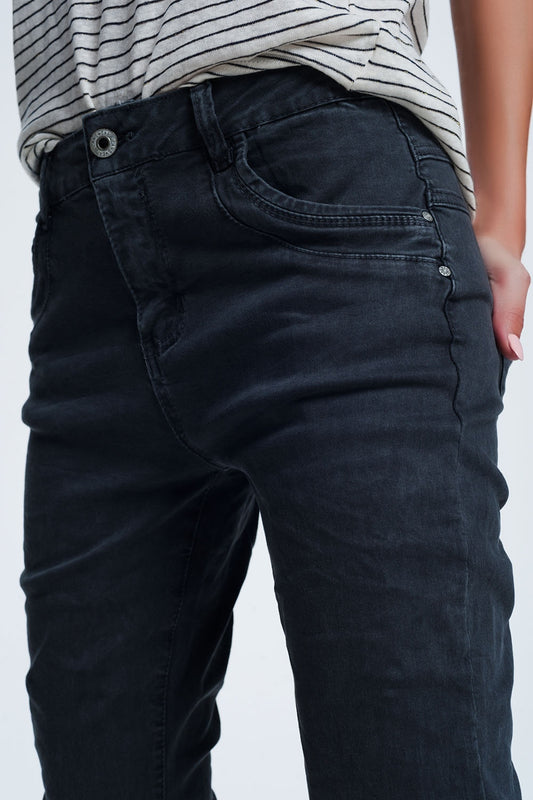 Drop crotch skinny jean in grey - Coloured Jeans