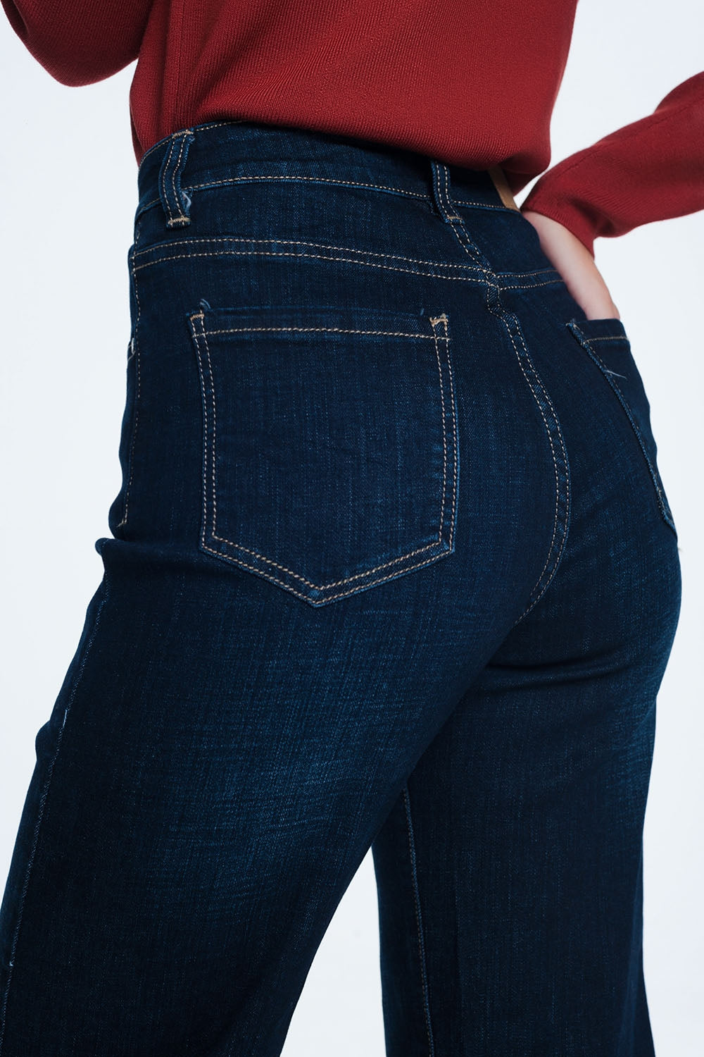 Dark blue mom jeans - Denim