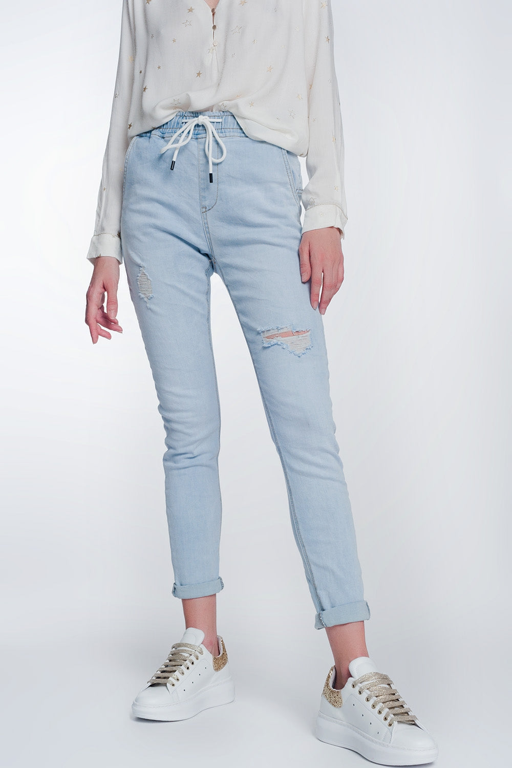 Jogger jeans in lightwash - Denim