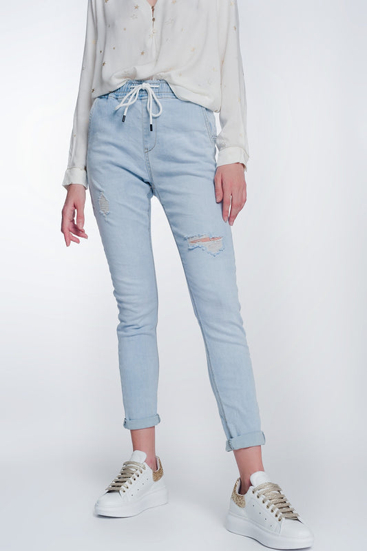 Jogger jeans in lightwash - Denim