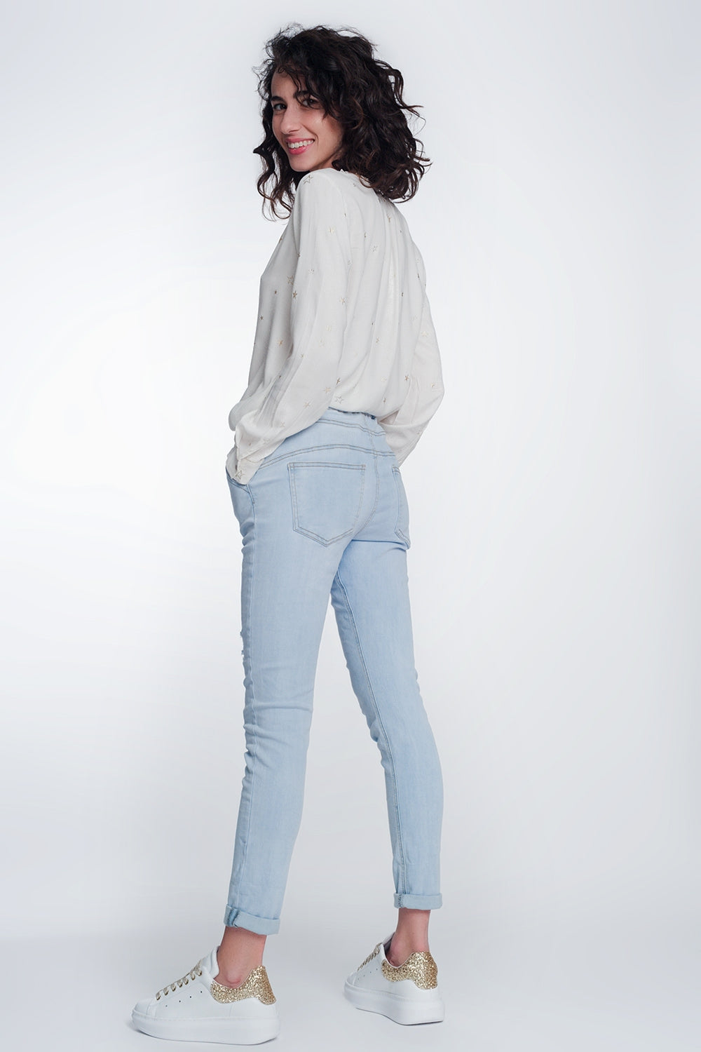 Jogger jeans in lightwash - Denim