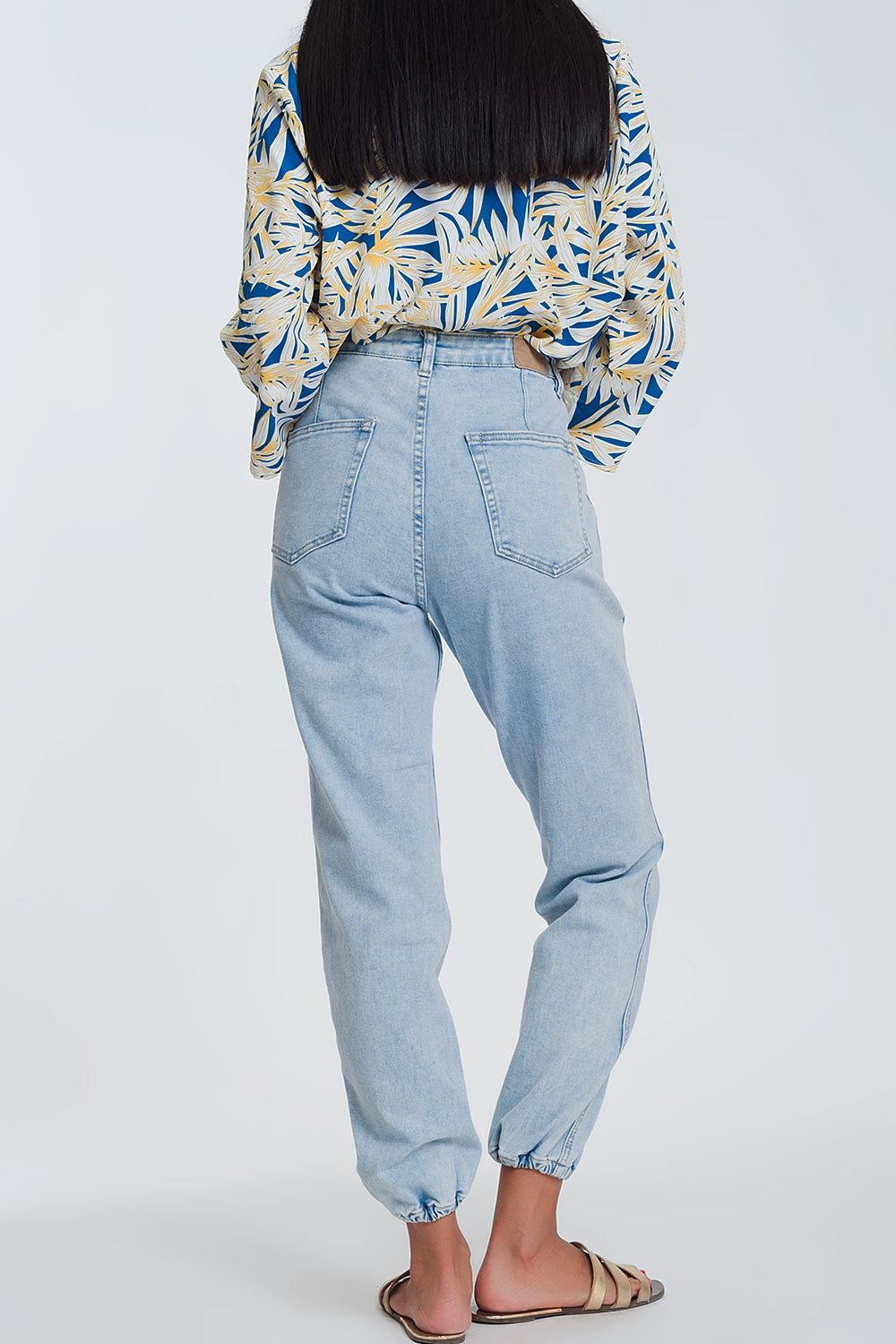 Pocket detail jeans in light denim - Denim