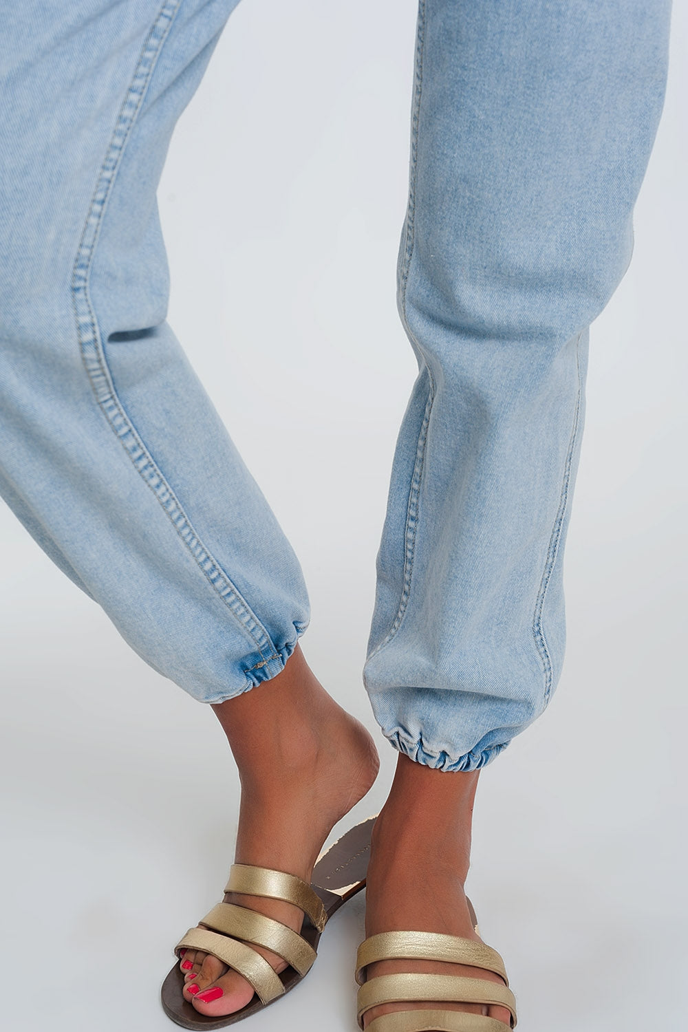 Pocket detail jeans in light denim - Denim