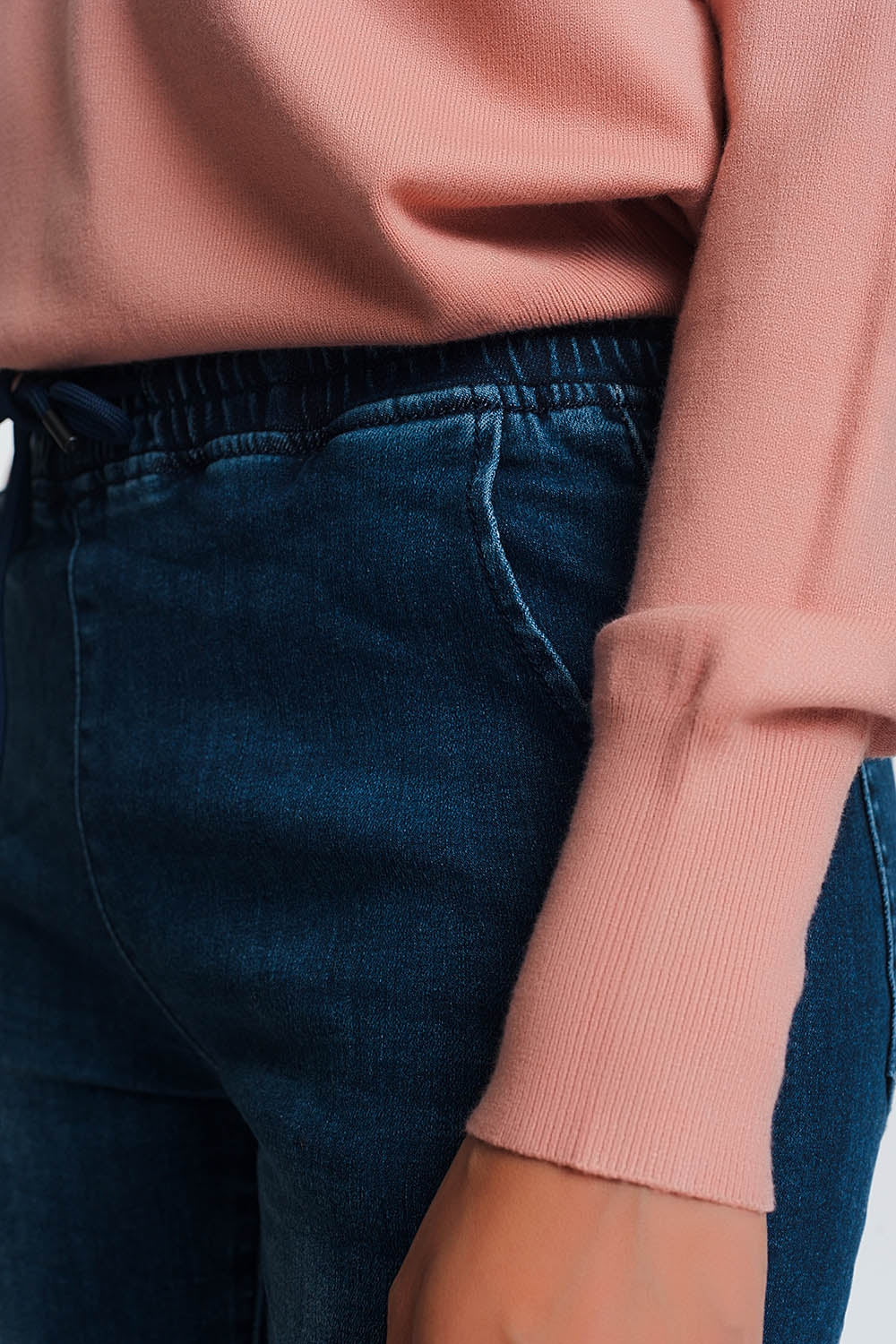 Lightweight jogger jeans in denim - Denim