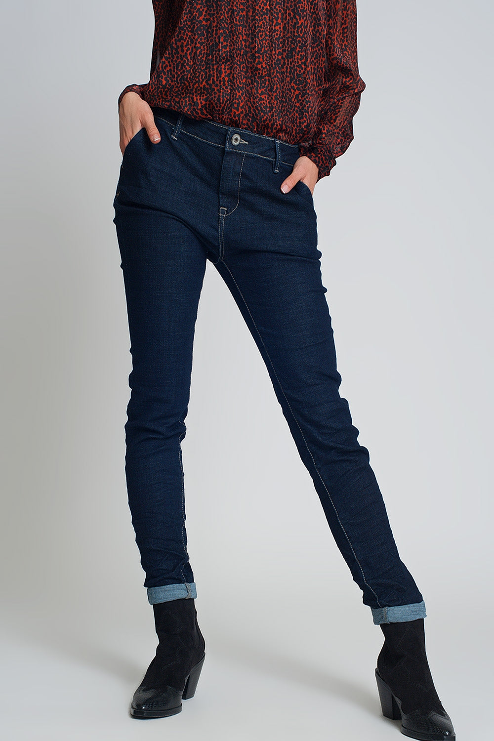 Jeans skinny cut chino style - Denim