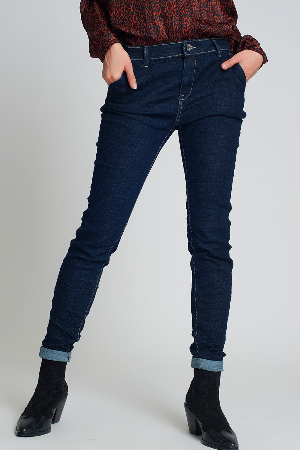 Jeans skinny cut chino style - Denim