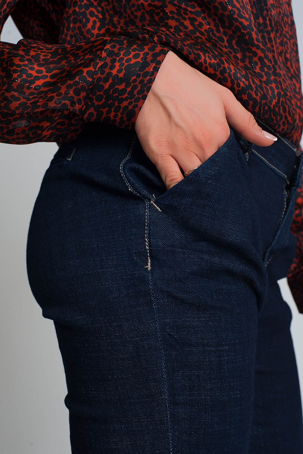 Jeans skinny cut chino style - Denim
