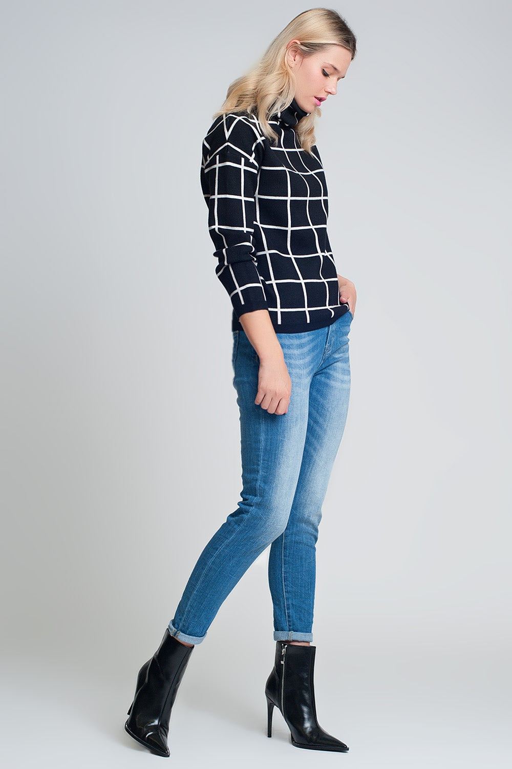 High rise farleigh slim mom jeans in lightwash - Denim