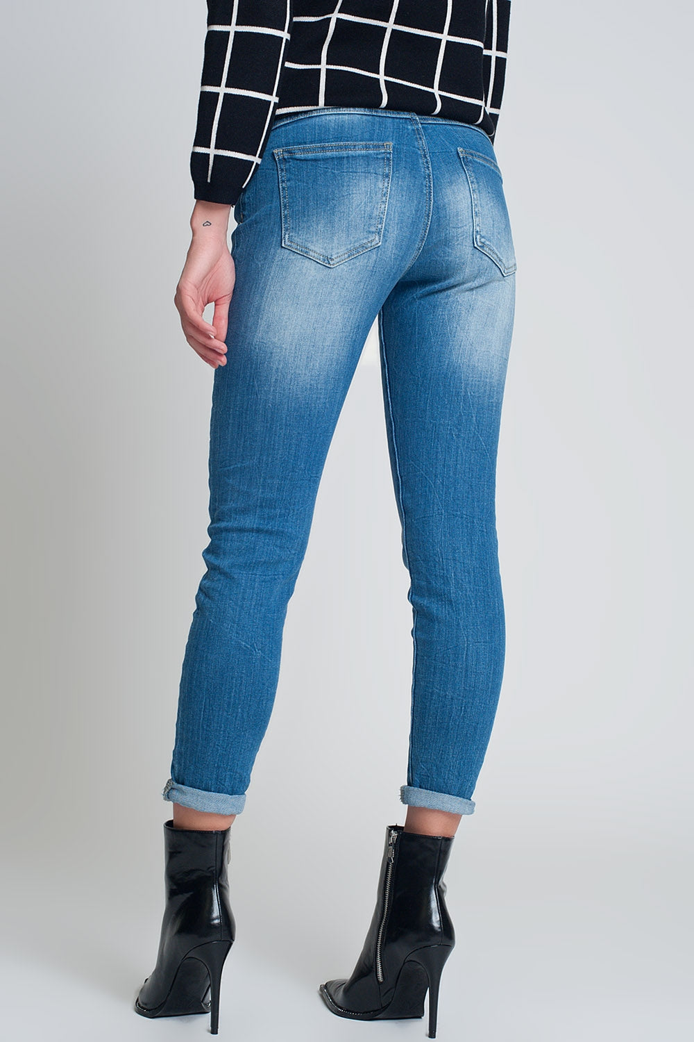 High rise farleigh slim mom jeans in lightwash - Denim
