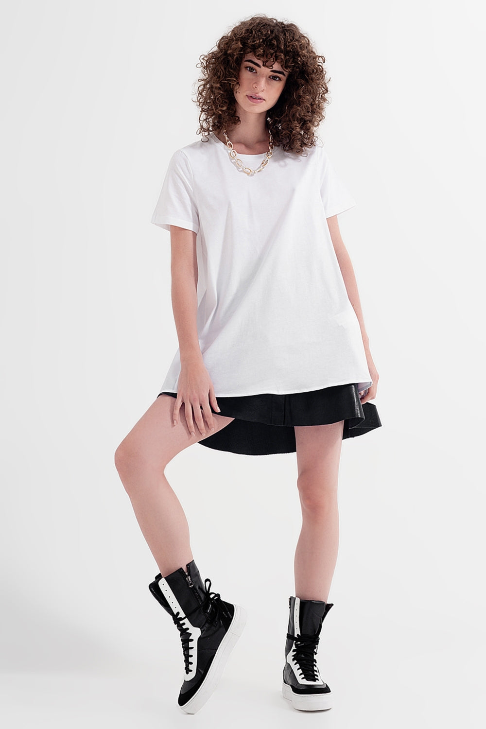 Robe tee-shirt blanche