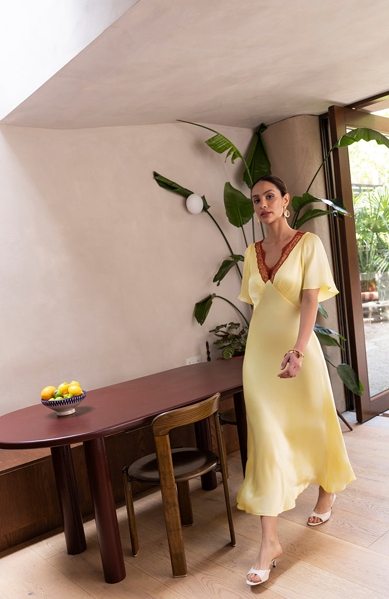 Ellis Butter Yellow Dress - Dress