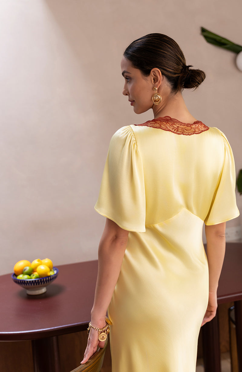 Ellis Butter Yellow Dress - Dress