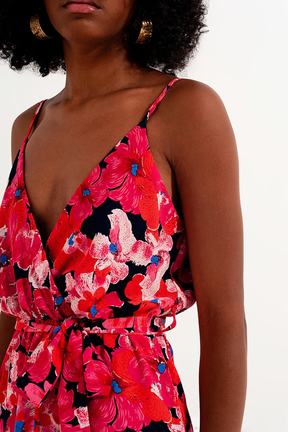 Flower Print Short Dress - dress