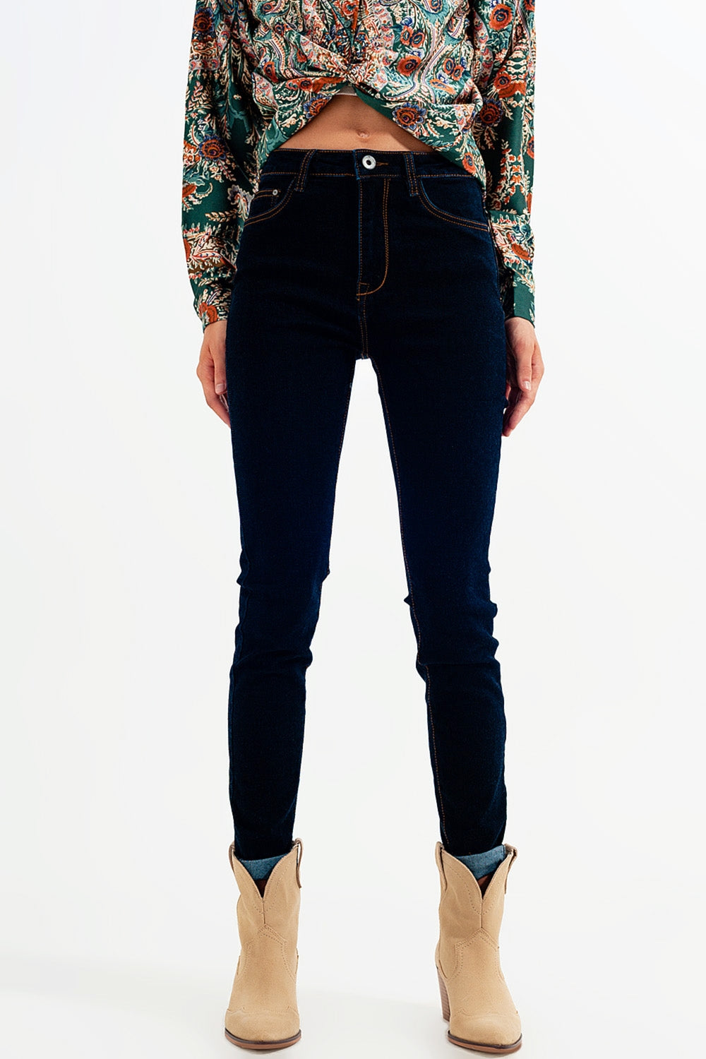 Super Skinny fit jeans in dark blue wash - Denim