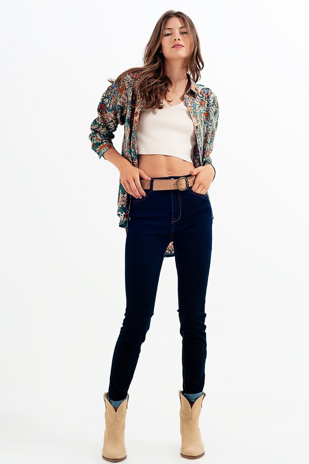 Super Skinny fit jeans in dark blue wash - Denim