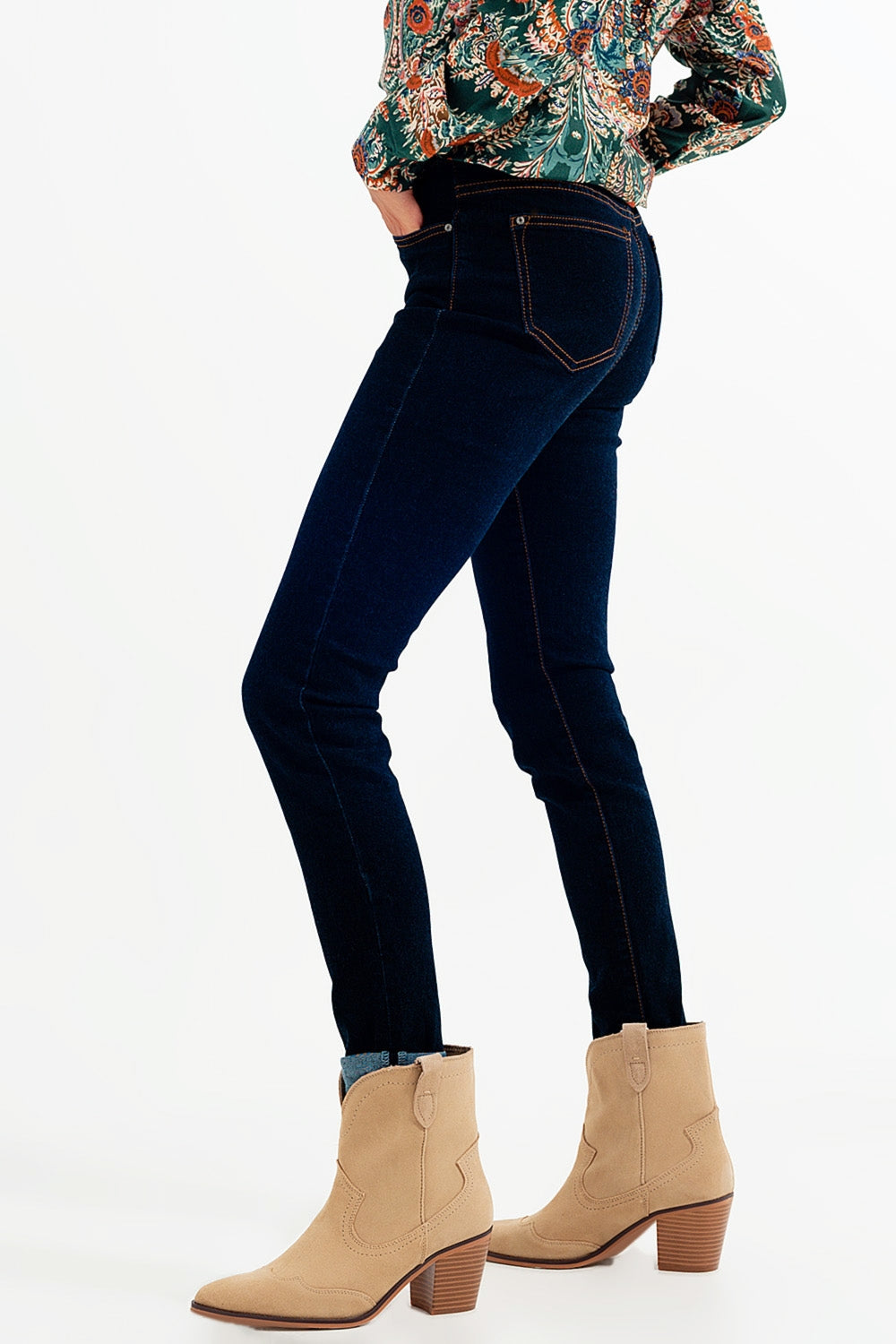 Super Skinny fit jeans in dark blue wash - Denim