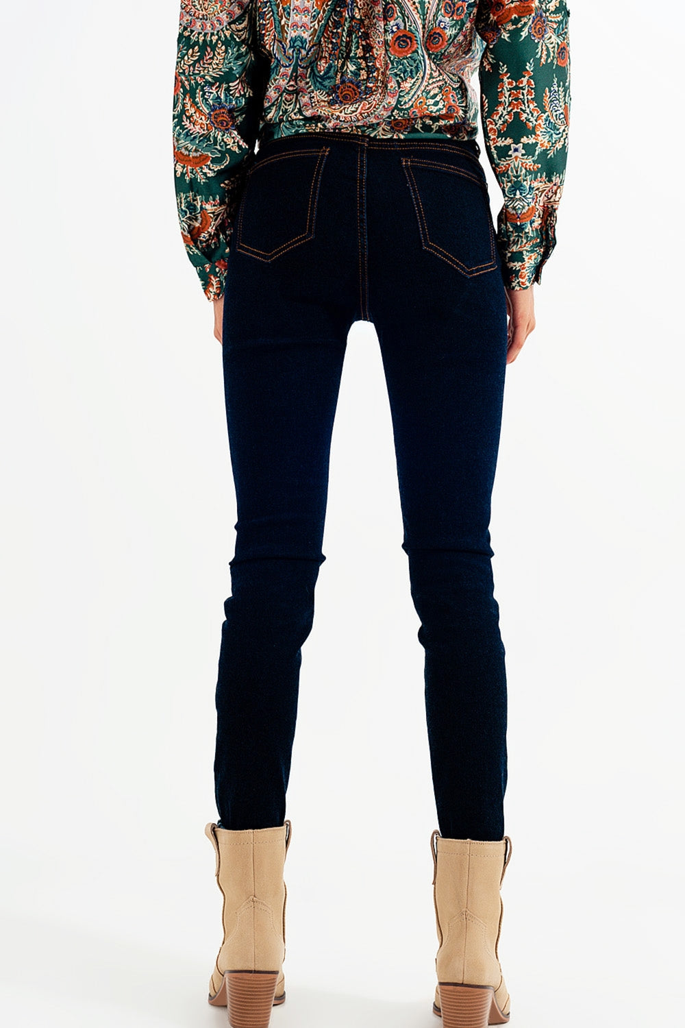 Super Skinny fit jeans in dark blue wash - Denim