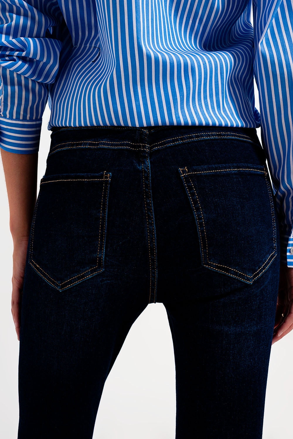 Skinny fit jeans dark blue wash - Denim
