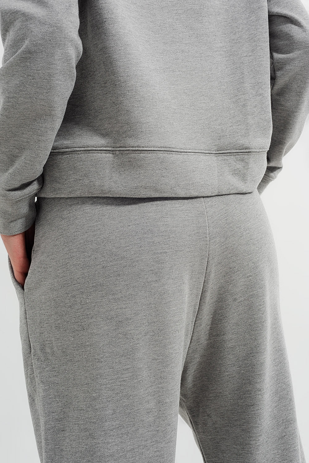 Jogger in light gray heather - trousers