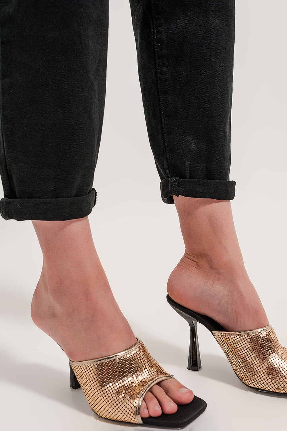 Pocket detail jeans in black - Coloured Jeans
