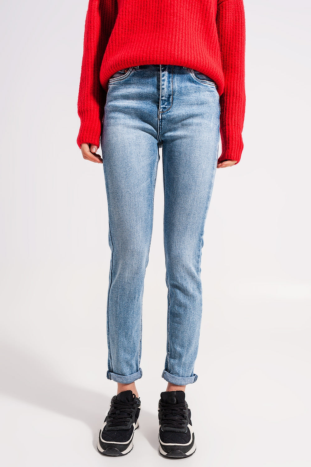 Bleached push up jeans - Denim