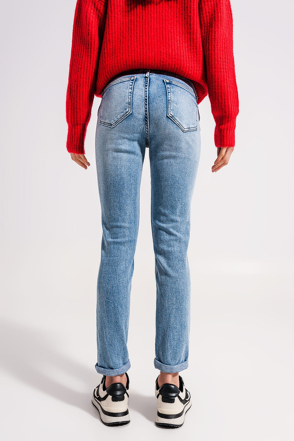 Bleached push up jeans - Denim