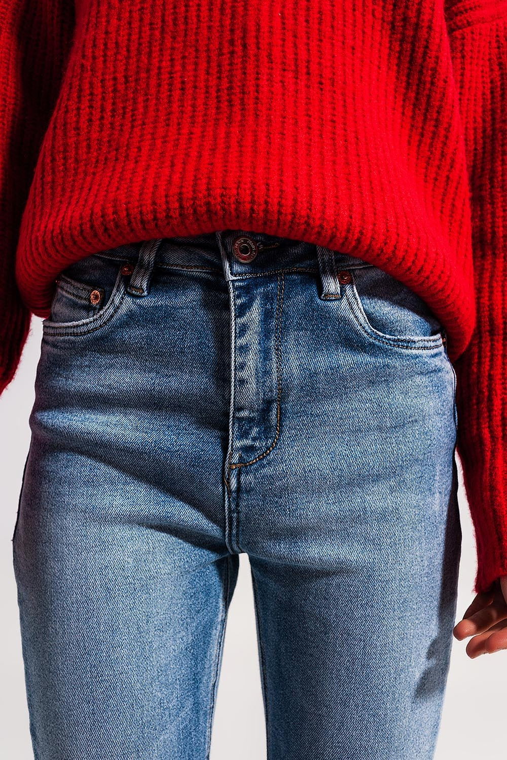 Bleached push up jeans - Denim