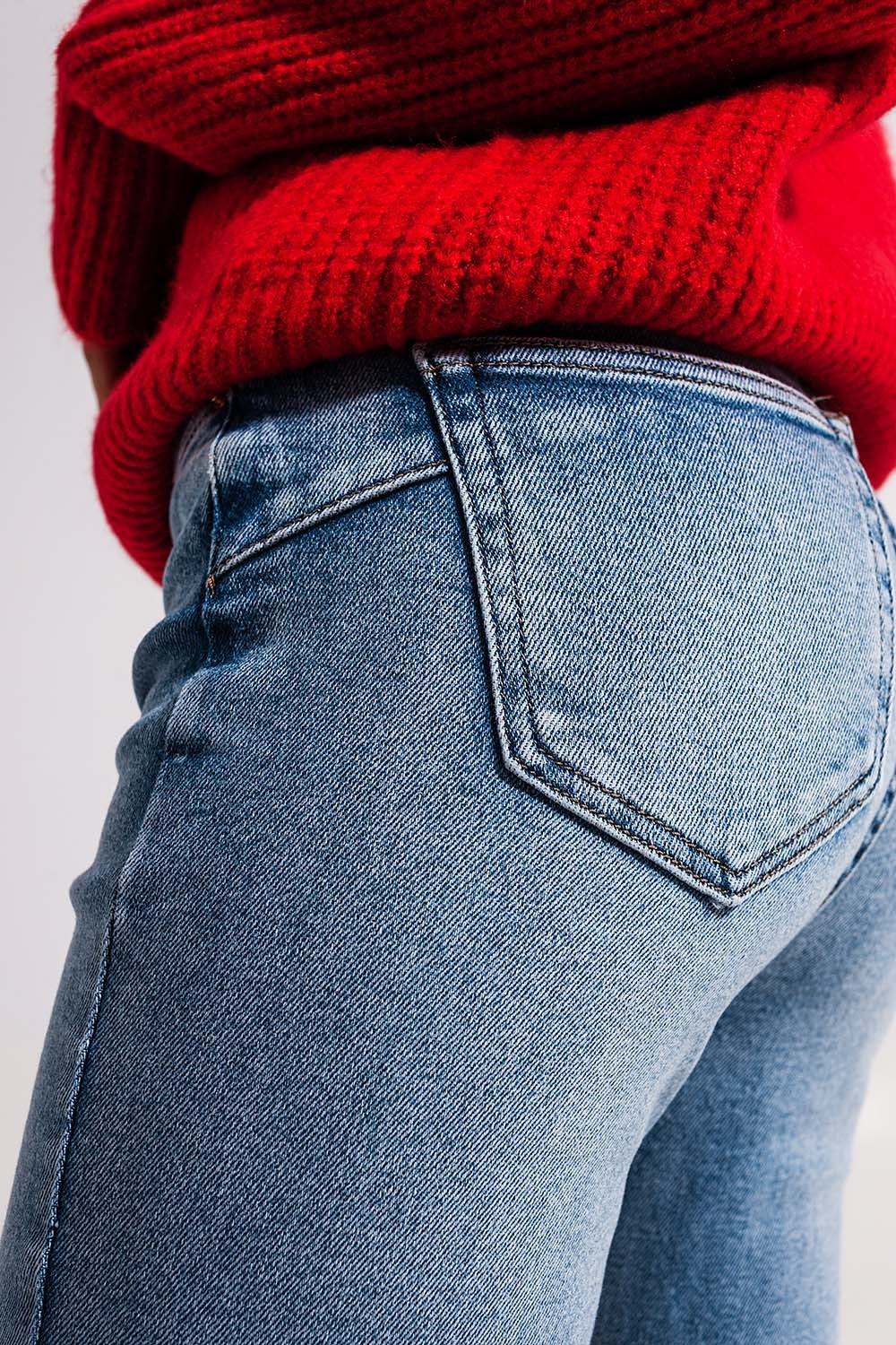 Bleached push up jeans - Denim