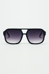 70´s Aviator Sunglasses In Black