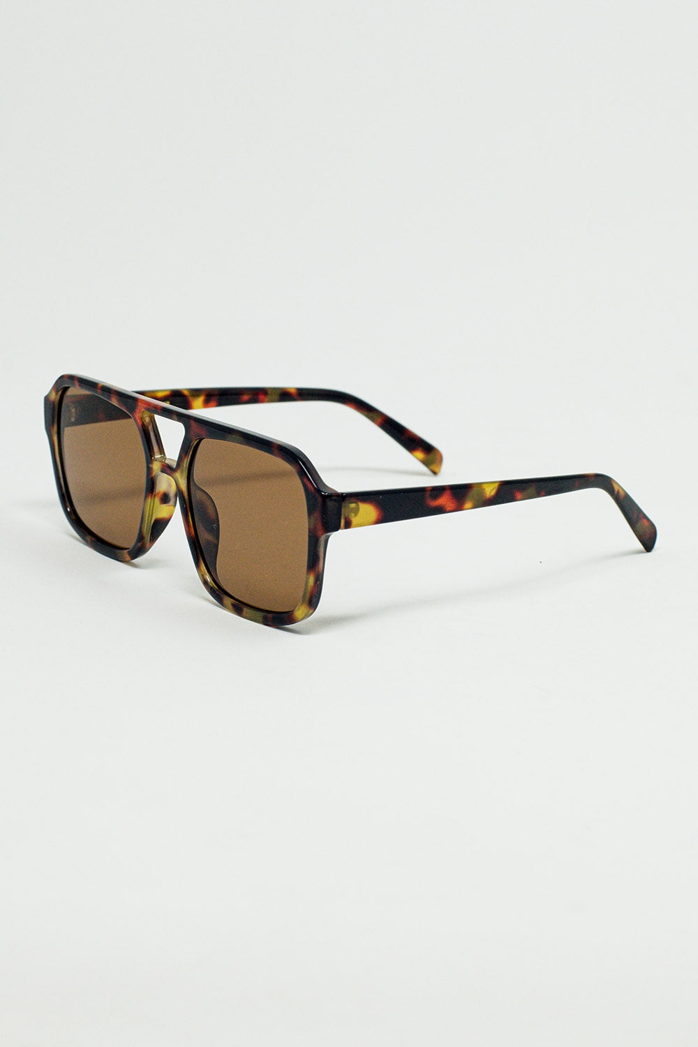70´s Aviator Sunglasses In Tortoise Shell - Sunglasses