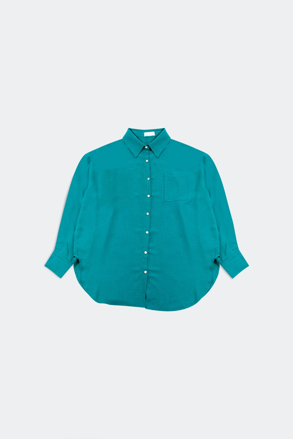 Pocket detail oversized shirt in green - Shirts