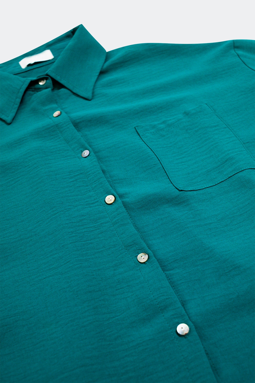 Pocket detail oversized shirt in green - Shirts
