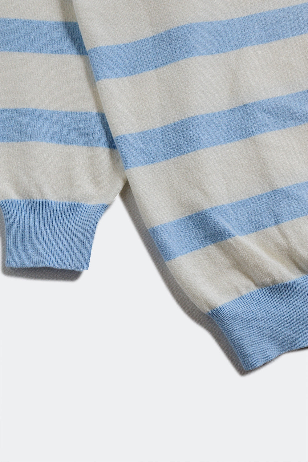 Long blue striped sweater