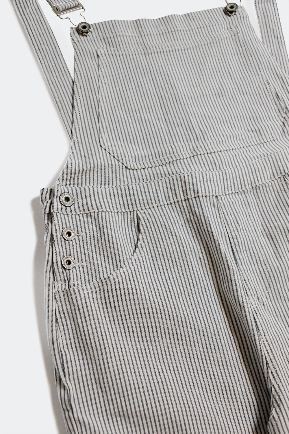 Salopette jumpsuit in grey stripes