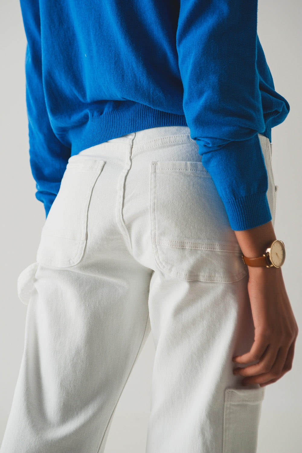 Cargo pants in white - Coloured Jeans