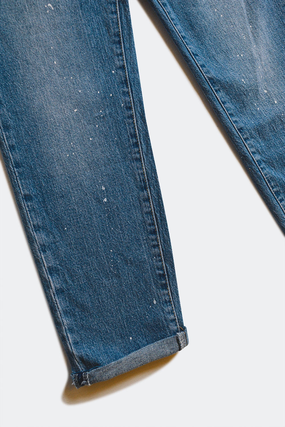 Bleach splatter mom jeans - Denim