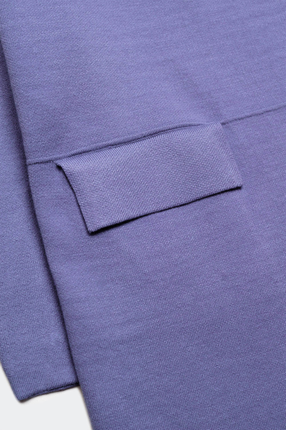 Oversized collar maxi cardigan in purple