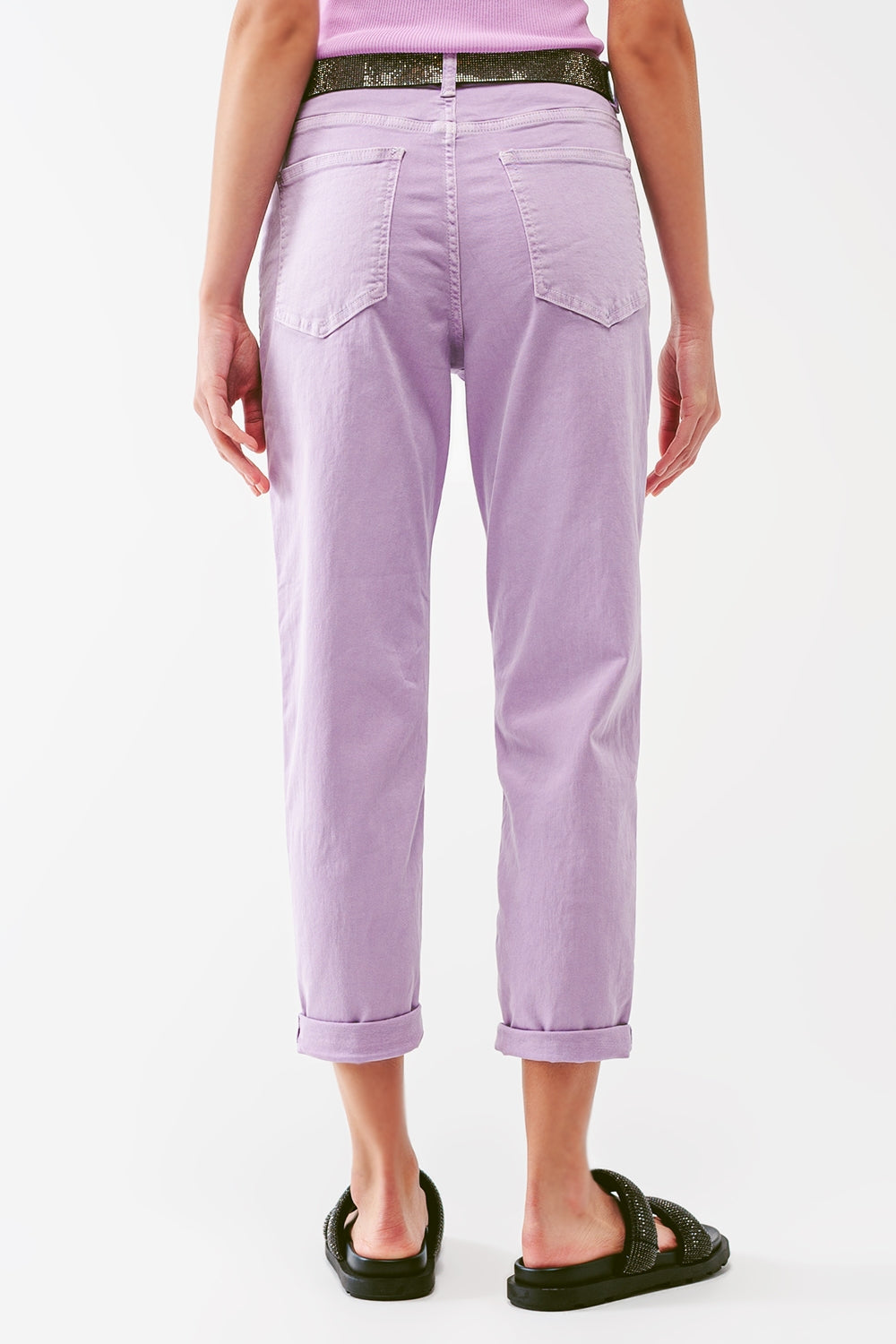 Relaxed Basic Jeans in Purple - Coloured Jeans