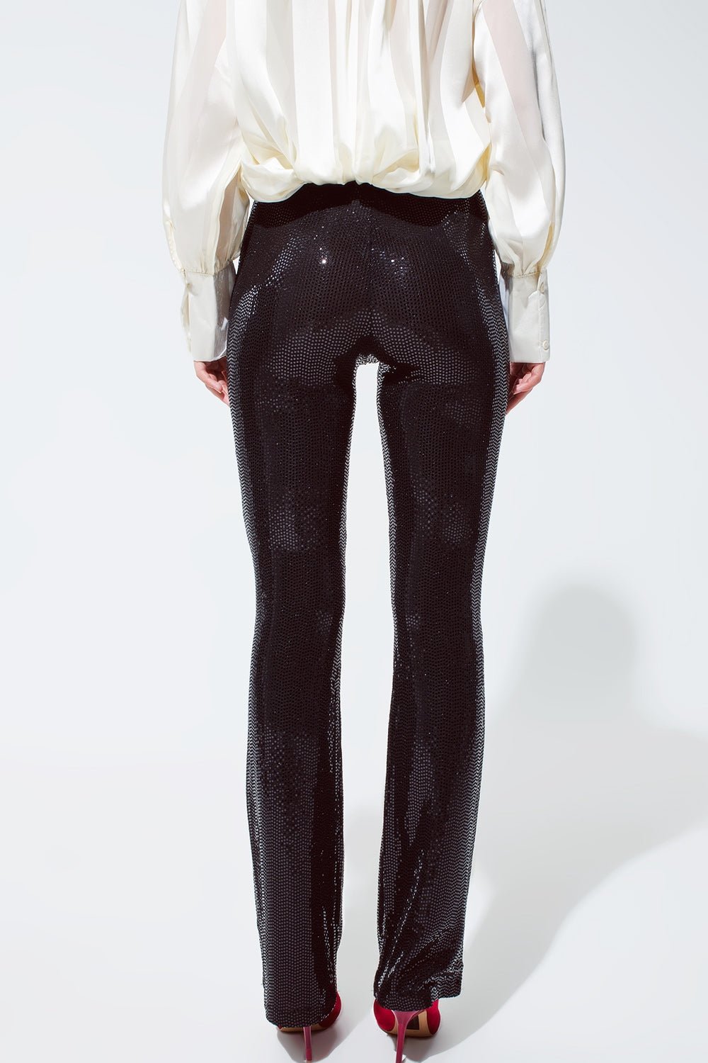 Sequin Leggings in Black - trousers