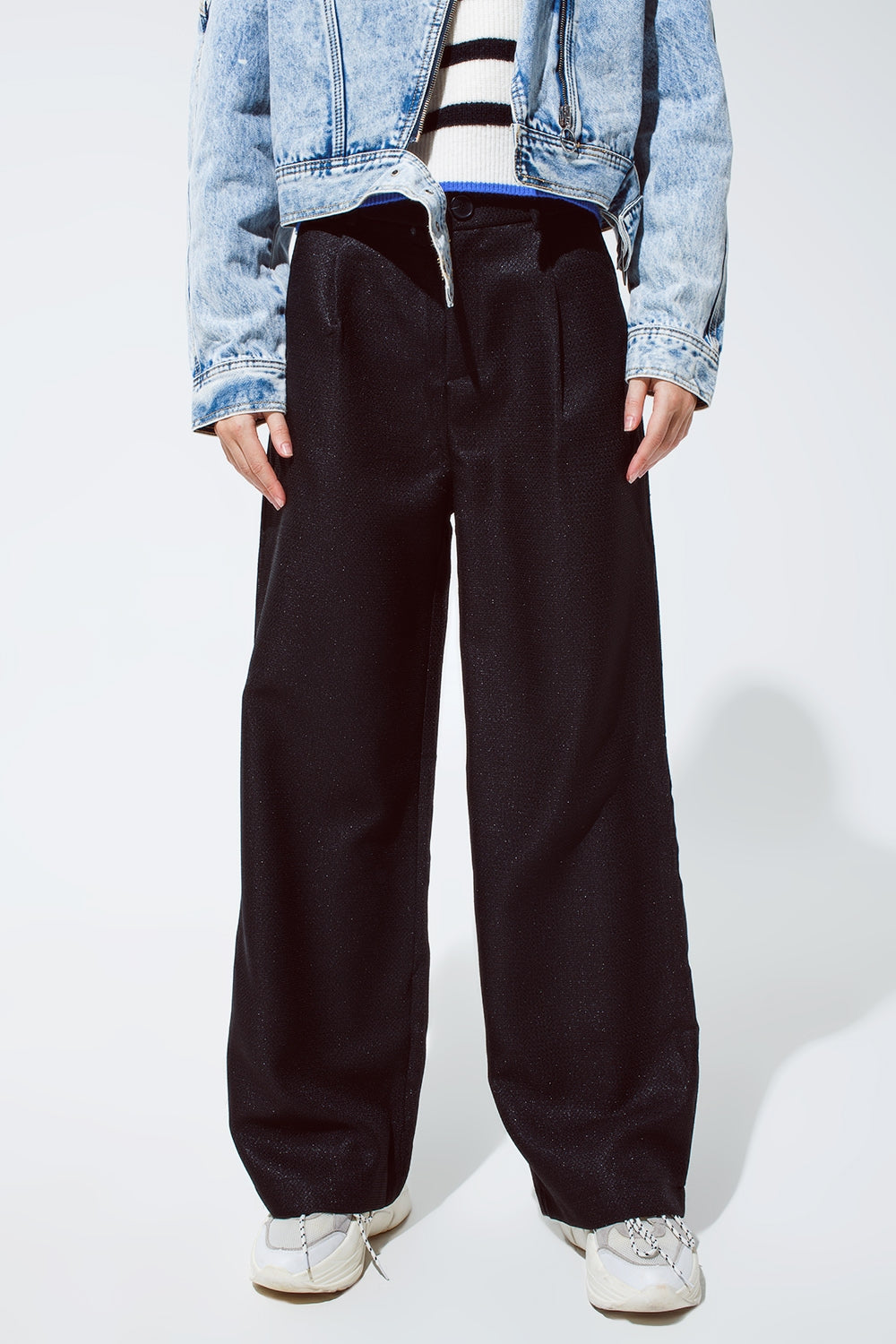 Oversized pantalon in black - trousers