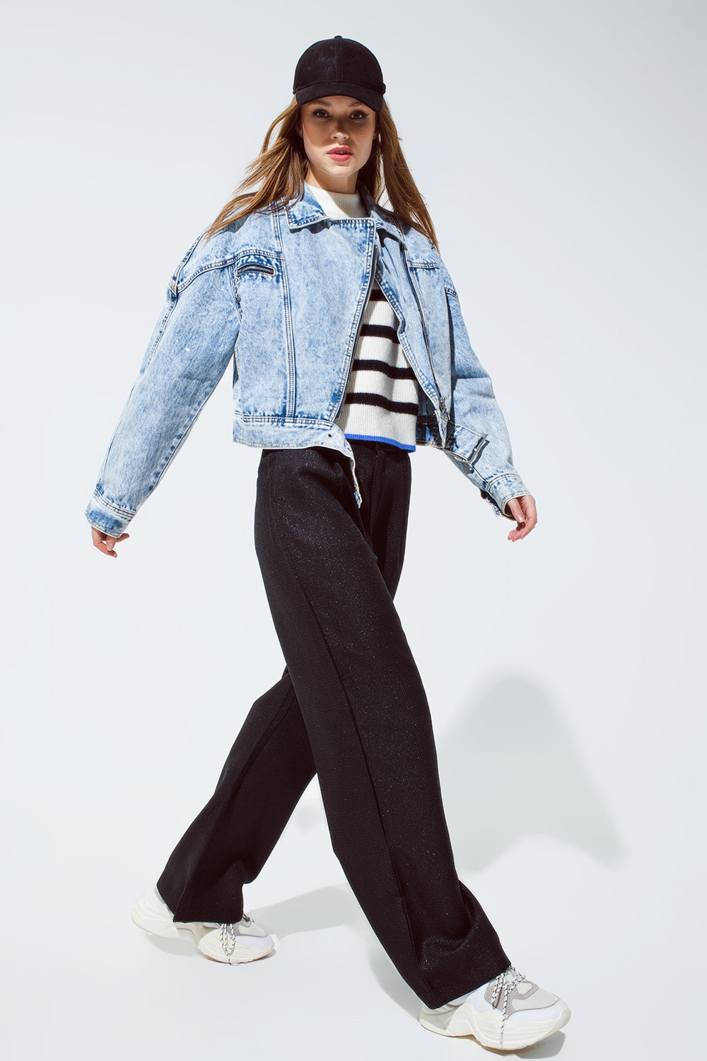 Oversized pantalon in black - trousers