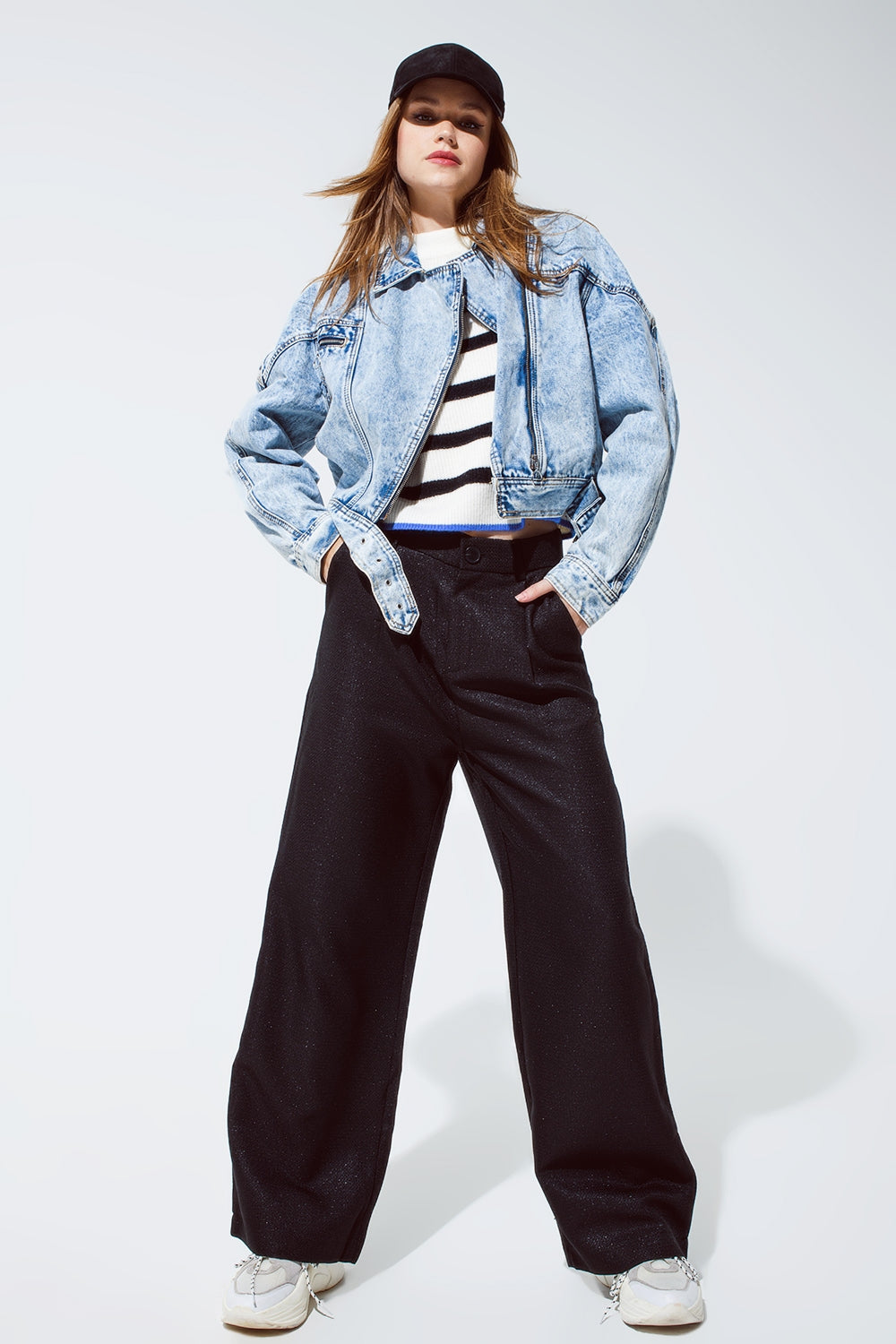 Oversized pantalon in black - trousers