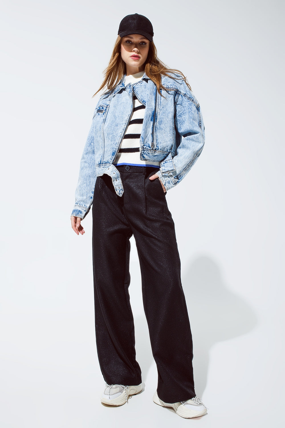 Oversized pantalon in black - trousers