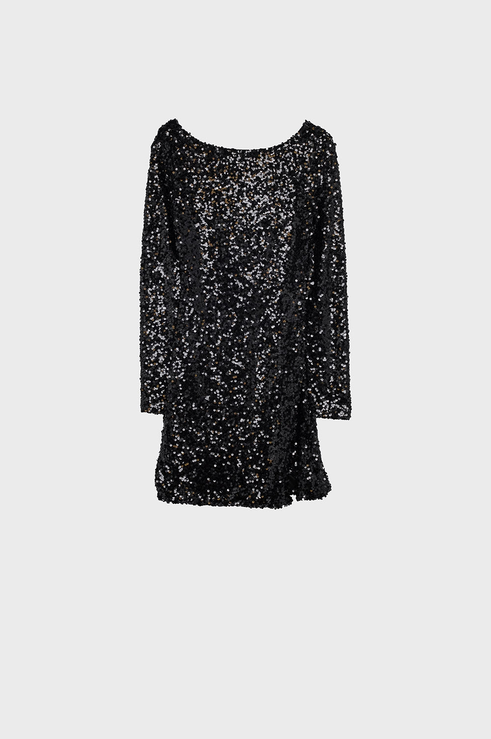 Embellished mini dress in black - dress