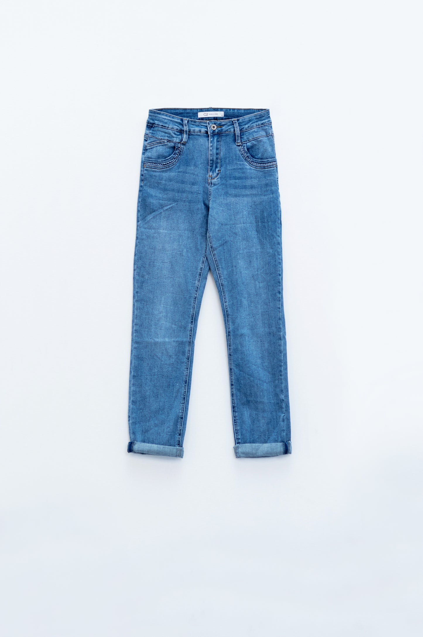 Skinny Jeans In light wash with detail on the pocket - Denim