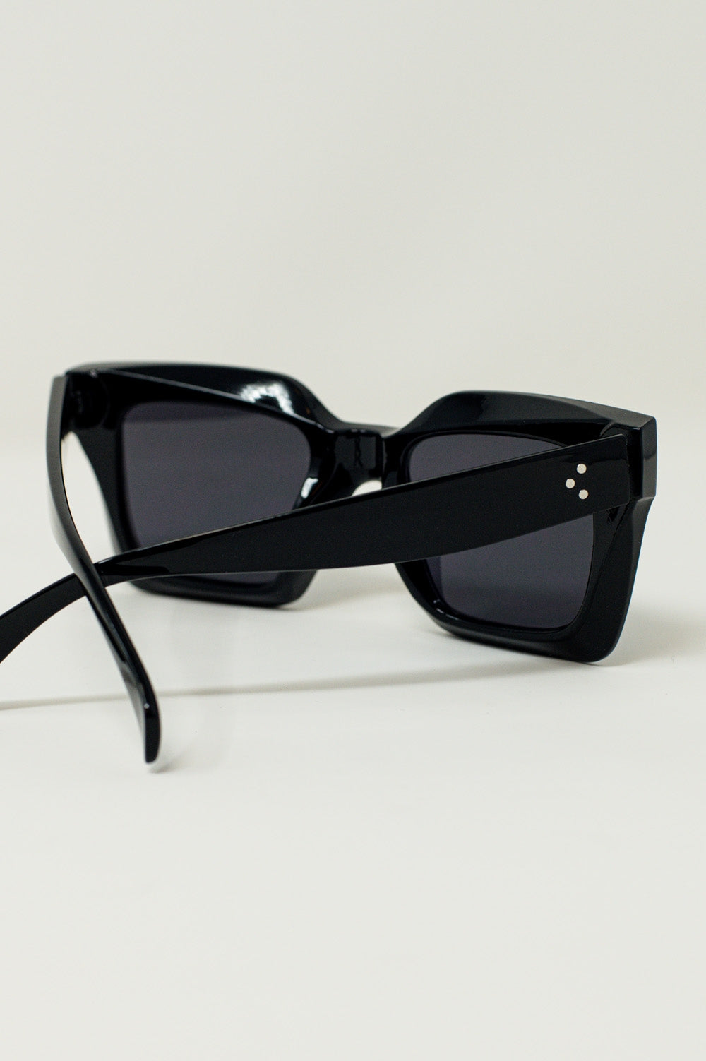 90's Squared Sunglasses in black - Sunglasses