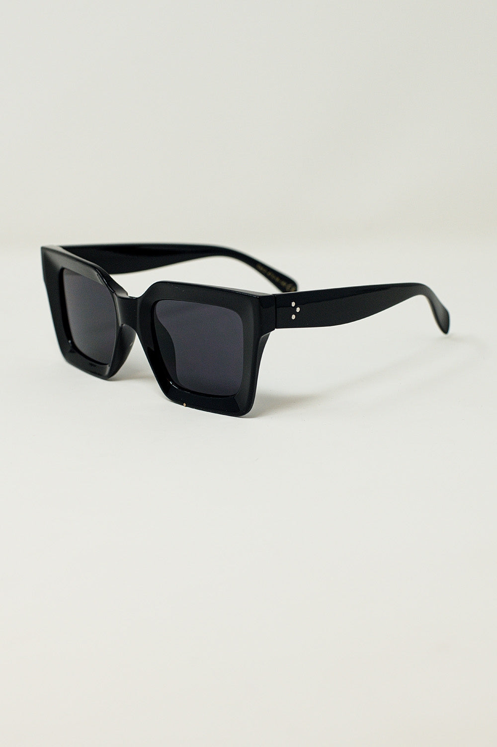 90's Squared Sunglasses in black - Sunglasses