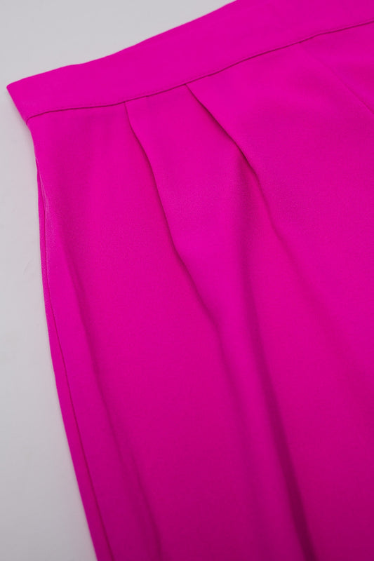 Wide Leg Purple Pants - trousers
