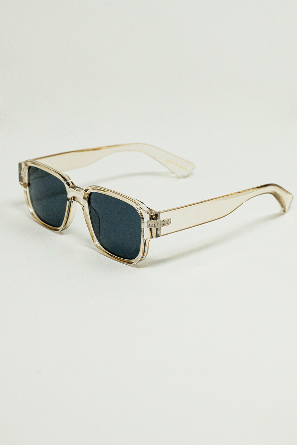 Chunky Square Sunglasses In Crystal Yellow