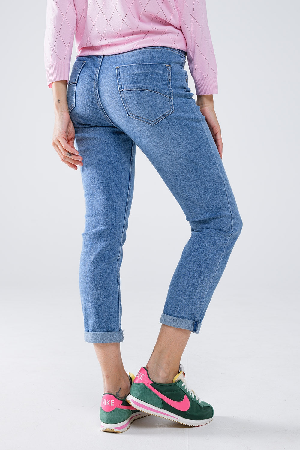 Skinny Jeans In light wash with detail on the pocket - Denim
